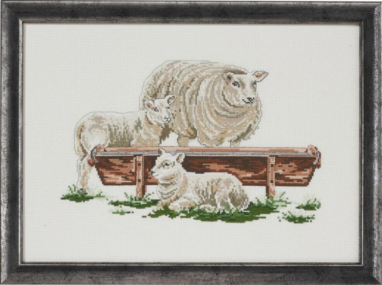 Набор для вышивания Permin 92-4175 Три овечки