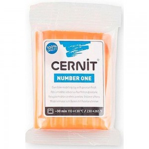 Efco 7941754 Полимерная глина Cernit №1, коралловый насыщенный (100% opacity)