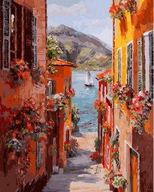 Белоснежка 456-ART Италия. Вид на озеро Комо