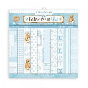 Stamperia SBBL106 Набор бумаги для скрапбукинга "BabyDream Blue"