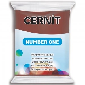 Efco 7941800 Полимерная глина Cernit №1, коричнвый насыщенный (100% opacity)