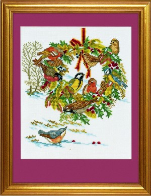 Eva Rosenstand 12-986 Рождественский венок и птицы