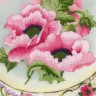 Набор для вышивания Риолис РТ-0075 Тарелка с розовыми маками