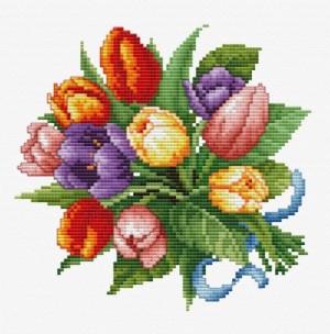 Белоснежка 6013-14 Тюльпаны