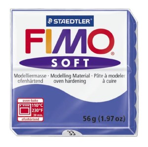 Fimo 8020-33 Полимерная глина Soft блестящий синий