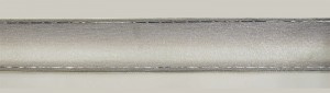 SAFISA 25167-38мм-02 Лента органза с рисунком с проволокой по краю, ширина 38 мм, цвет серый