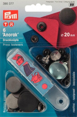 Prym 390377 Кнопки Анорак с дизайном для тканей средней плотности