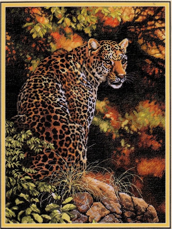 Набор для вышивания Dimensions 35209 Leopard's Gaze (made in USA)