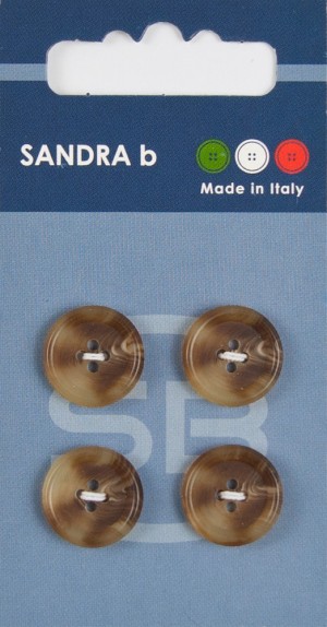 Sandra CARD130 Пуговицы, коричневый