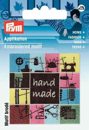 Prym 926045 Термоаппликация эмблема "Handmade - Шитье"