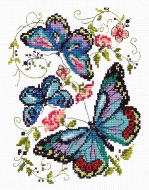 Чудесная игла 42-03 Синие бабочки