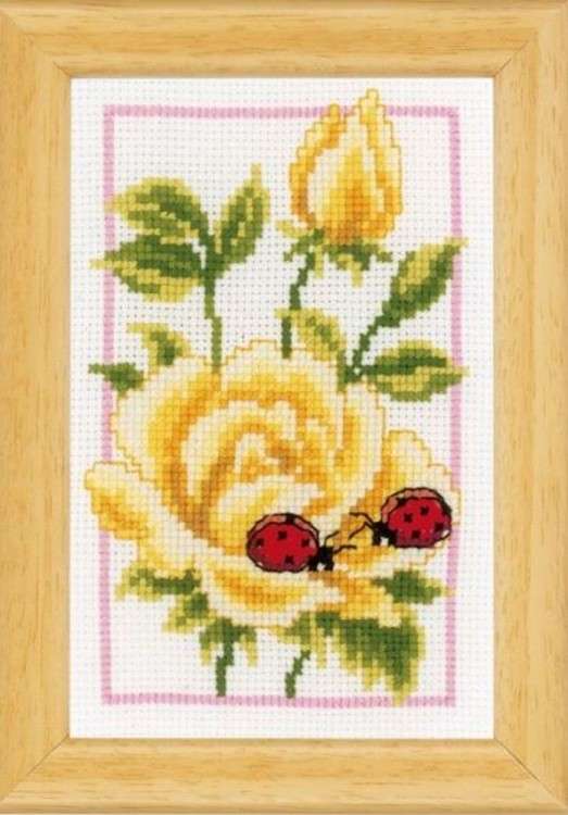 Набор для вышивания Vervaco PN-0146887 Жёлтые розы