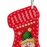 Набор для вышивания Жар-Птица Т-973 Новогодний носок "Привет от снеговика"