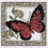 Набор для вышивания Кларт 5-057 Бабочка бордовая