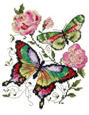 Чудесная игла 42-04 Бабочки и розы