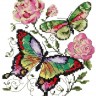 Набор для вышивания Чудесная игла 42-04 Бабочки и розы
