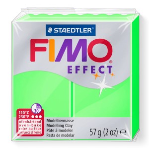 Fimo 8010-501 Полимерная глина "Neon Effect" зеленая
