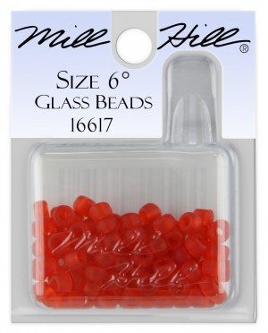 Mill Hill 16617 Frosted Red Red - Бисер Pony Beads