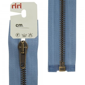 Riri 2513094/75/2630 Молния металлическая, разъемная, 5 мм, 75 см, сине-голубой