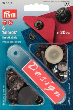 Prym 390513 Кнопки Анорак с дизайном для тканей средней плотности