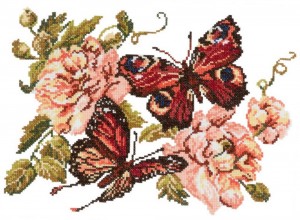 Чудесная игла 42-06 Пионы и бабочки