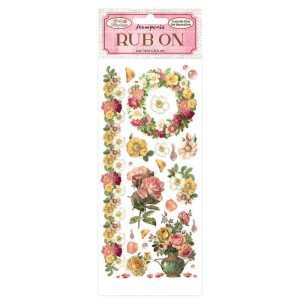 Stamperia DFLRB15 Бумага с клеевым слоем для декора "Rose Parfum fiori e ghirlandai"