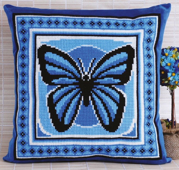 Набор для вышивания Панна PD-0550 (ПД-0550) Подушка "Бабочка"