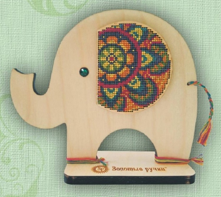 Набор для вышивания Золотые Ручки МД-001 Индийский слон