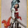 Набор для вышивания Nimue 123-B004 K Chevalier & Doudou (Рыцарь и дракон)