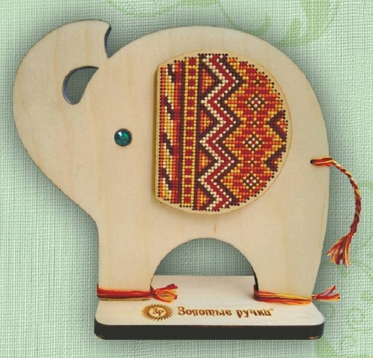 Набор для вышивания Золотые Ручки МД-002 Африканский слон
