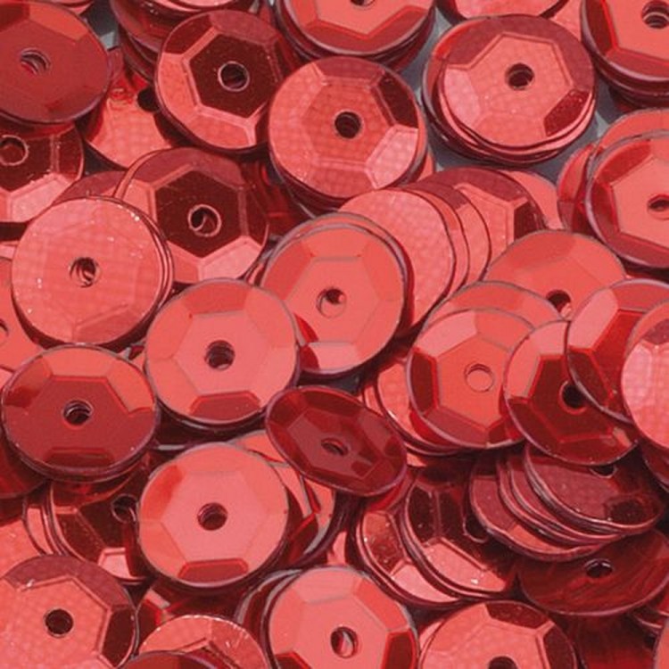 Efco 1026828 Пайетки круглые "Чашечки", 4000 шт, 40 г, красные