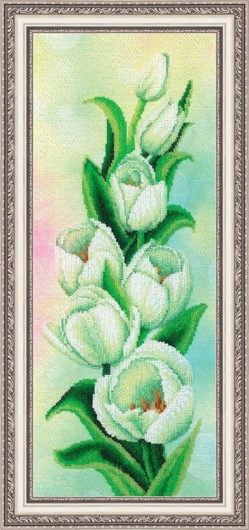 Набор для вышивания Золотые Ручки Ц-022 Белые тюльпаны