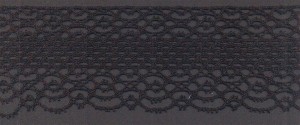 IEMESA 3762/14 Мерсеризованное хлопковое кружево, ширина 50 мм, цвет черный