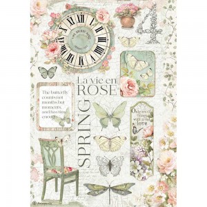 Stamperia DFSA4619 Бумага рисовая "Розовые розы"