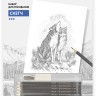 Фрея RPSB-0045 Скетч для раскрашивания чернографитными карандашами "Волки в горах"