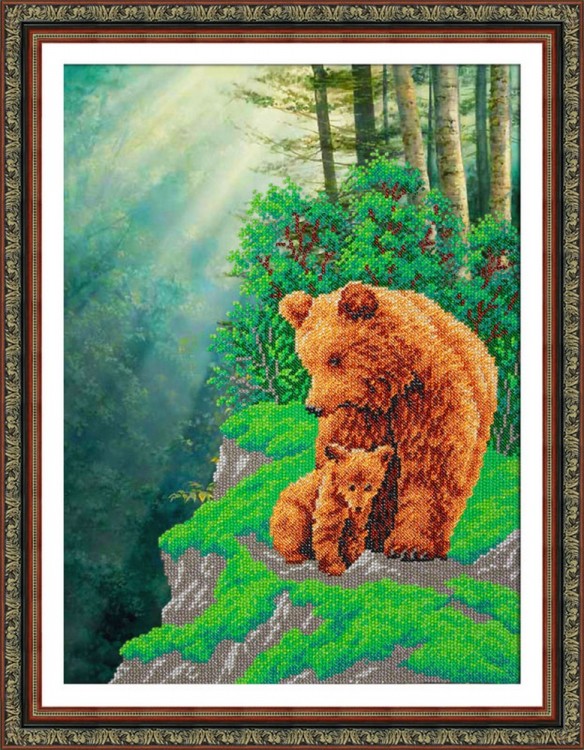 Набор для вышивания Паутинка Б-1459 Медвежья семейка