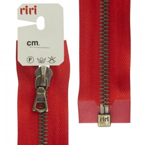 Riri 3523224/70/2407 Молния металлическая, разъемная, 6 мм, 70 см, красный
