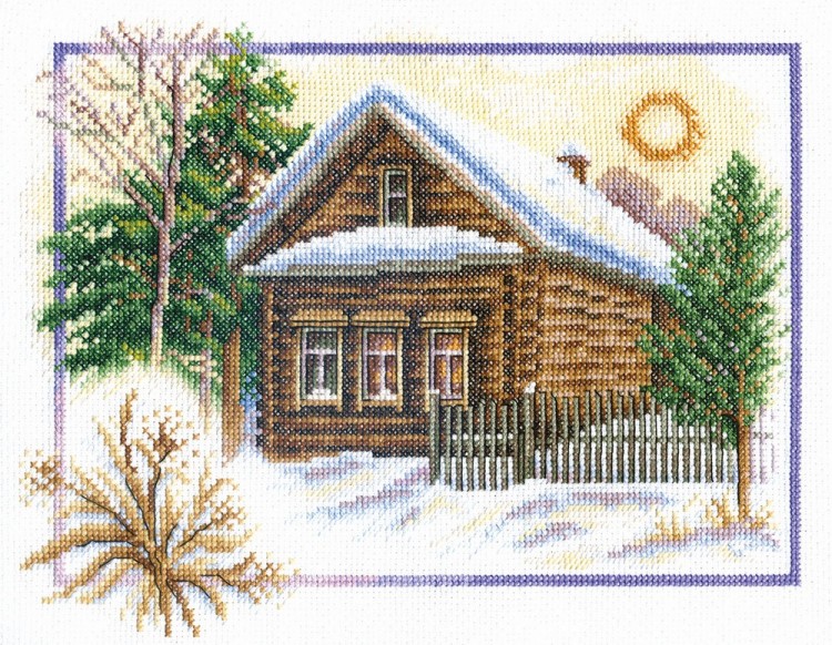 Набор для вышивания Панна PS-0333 (ПС-0333) Зима в деревне