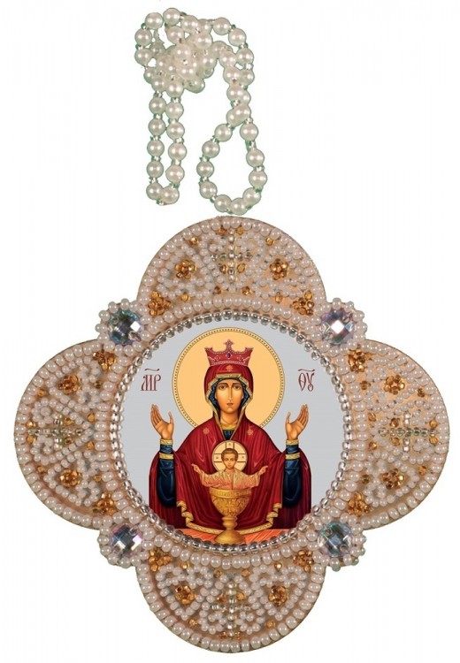 Набор для вышивания Нова Слобода РВ3314 Подвеска "Богородица Неупиваемая чаша"