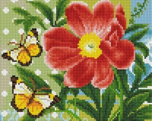 Белоснежка 409-ST-PS Бабочка и цветок