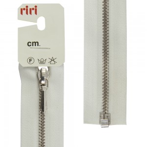 Riri 8351130/55/2111 Молния металлическая, разъемная, 3 мм, 55 см, бело-бежевый светлый