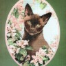 Набор для вышивания Heritage JSBC304E Burmese Cat (Бирманская кошка)