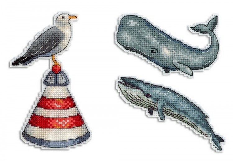 Набор для вышивания Жар-Птица Р-330 Магниты "Шум океана"