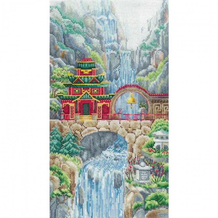 Набор для вышивания Сделай своими руками В-39 Храм водопада
