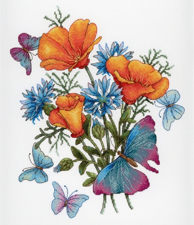 Набор для вышивания М.П.Студия НВ-653 Ароматы любимых цветов