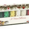 Amann Group Mettler CHRISTMAS8 Набор с нитками Poly Sheen и Metallic в подарочной новогодней упаковке, 8 катушек