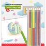 Фрея RPSK-0054 Скетч для раскрашивания цветными карандашами "Хамелеон на цветущем кактусе"