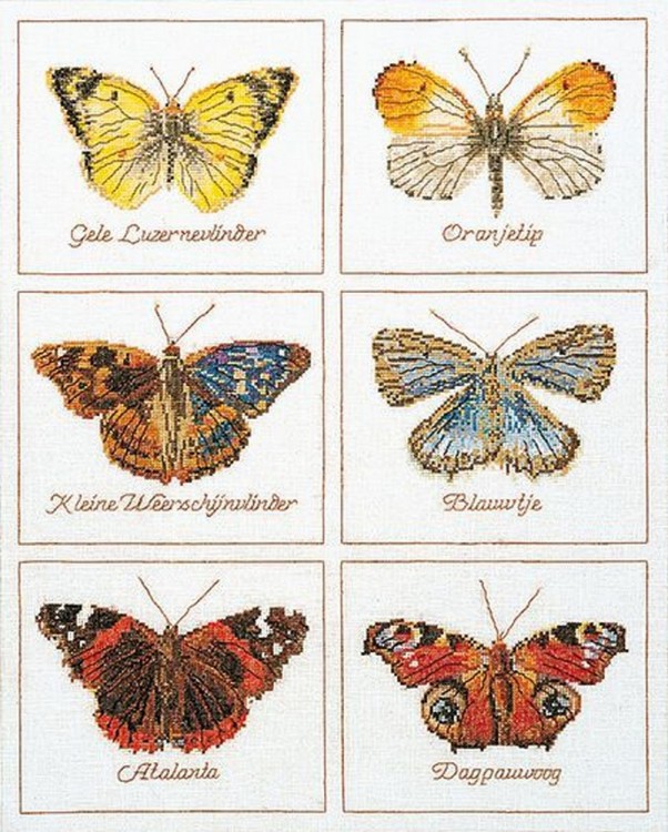 Набор для вышивания Thea Gouverneur 2037A Butterflies