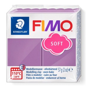 Fimo 8020-Т60 Полимерная глина "Soft" черничный коктейль