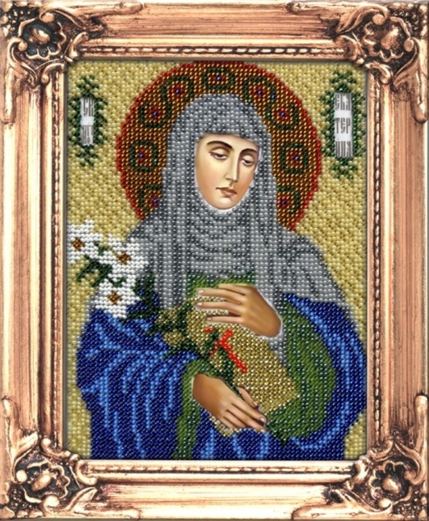 Набор для вышивания Вышиваем бисером М-11 Святая Великомученица Екатерина